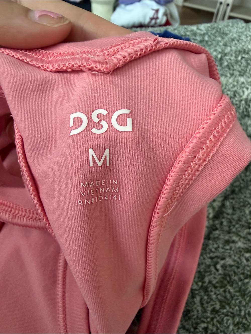 DSG Pink Racerback Tank Top - Picture 3 of 3
